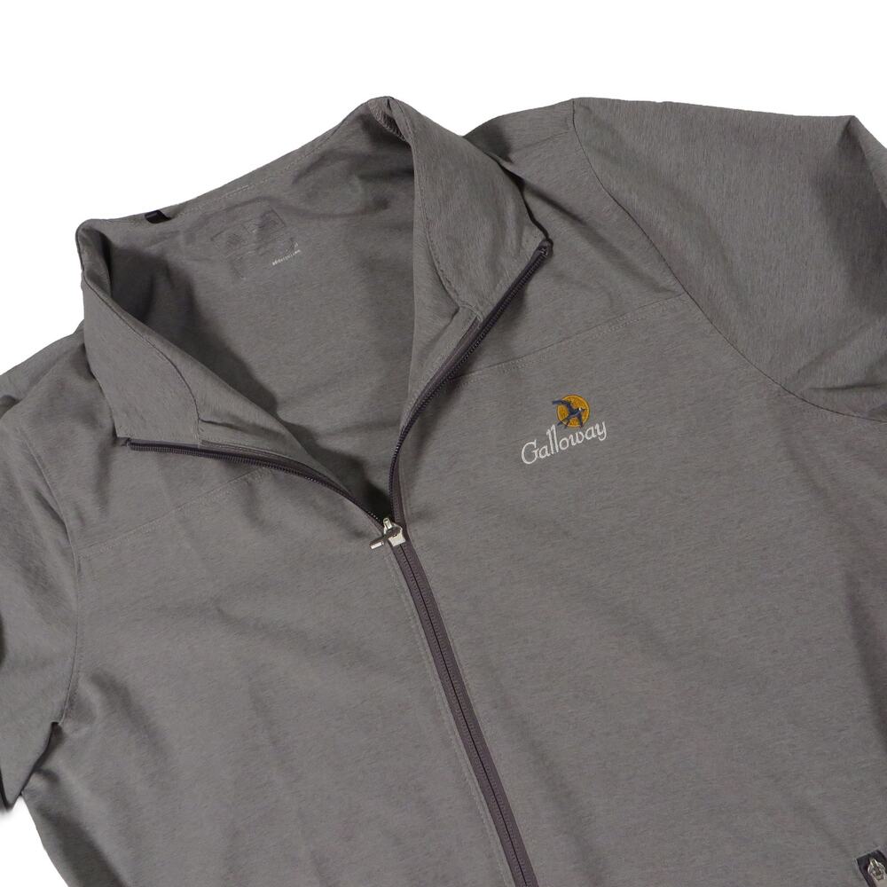 Galloway National Golf Adidas Full Zip Performance Mock Neck Jacket Men's Small